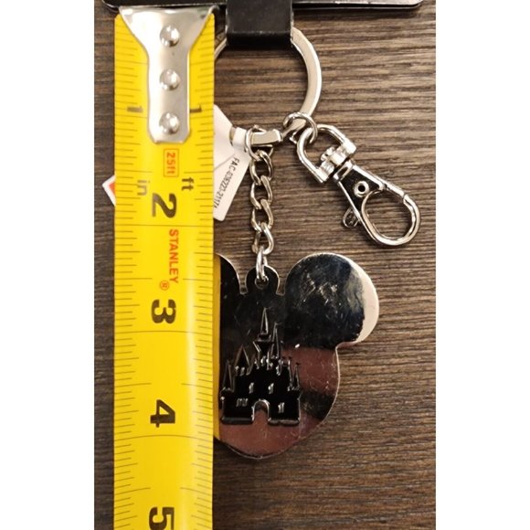 Disney Rainbow Collection Glitter Mickey Keychain Clip with Castle PRIDE - Picture 9 of 10